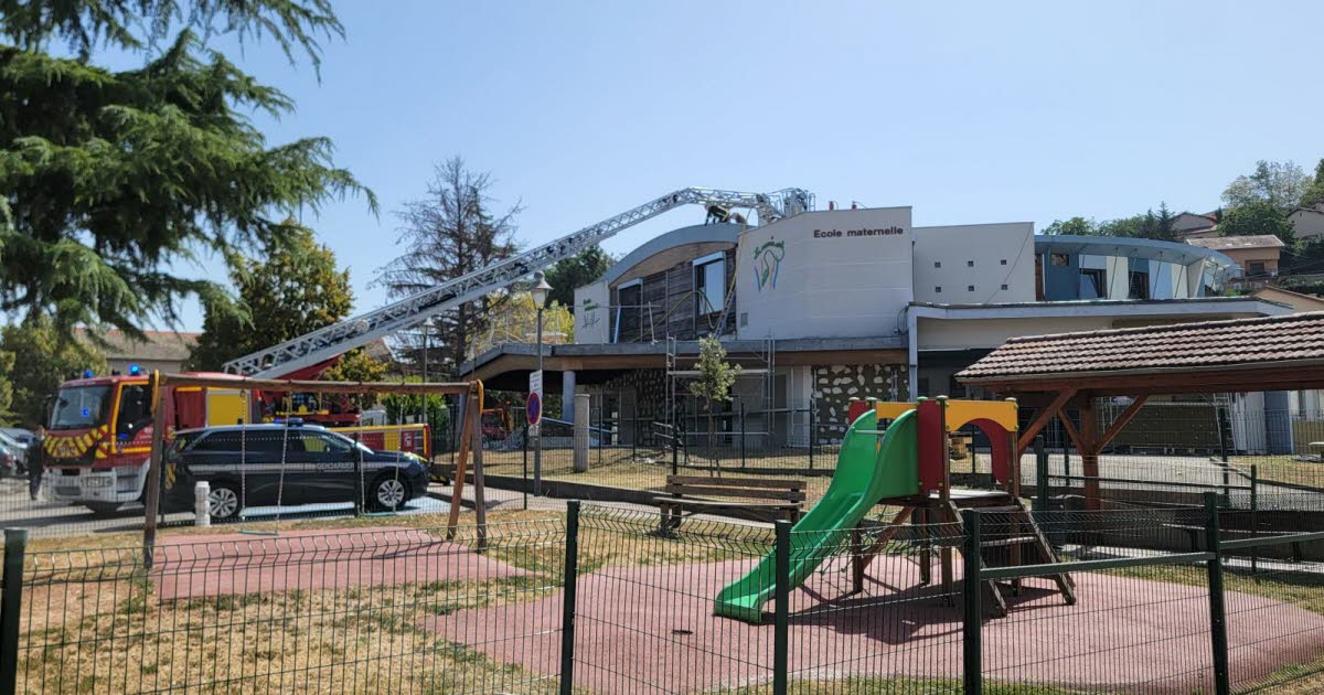 Rhône Incendie à l’école maternelle de Sérézin : « Rien de catastrophique », rassure la maire